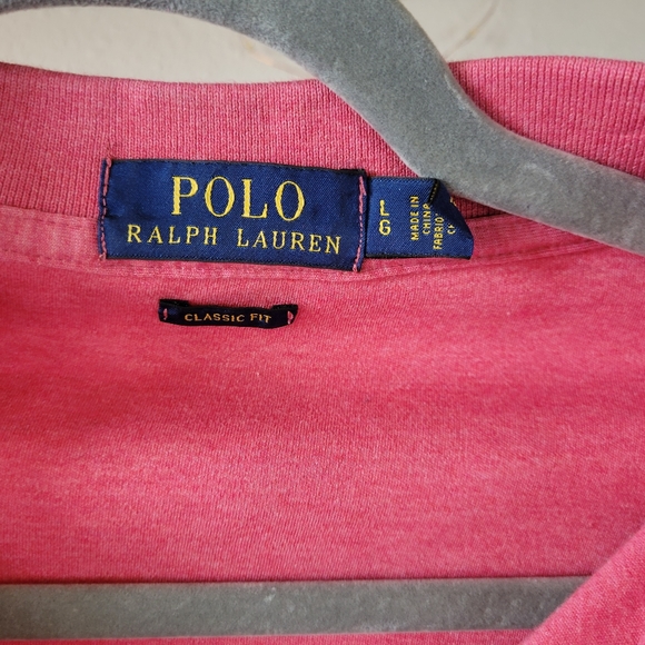 Polo Ralph Lauren Red Classic Fit Shortsleeve Polo Size L - Picture 2 of 6